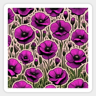 Poppy Flower Sticker